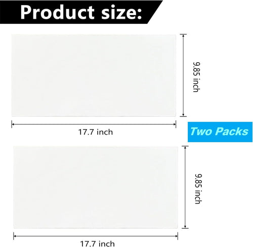 2 Pcs Organic Cotton Flannel for Castor Oil Pack Wrap, Reusable Castor Oil
