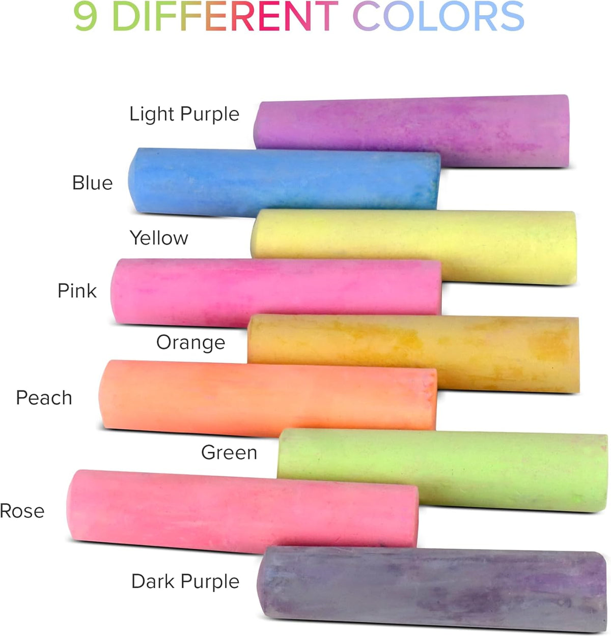 Kid Made Modern Non Toxic Sidewalk Chalk Bucket (24 Count) - Washable Colored