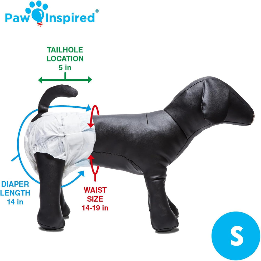 Paw Inspired 32ct Disposable Dog Diapers